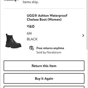 UGG Black Waterproof Chelsea Boots